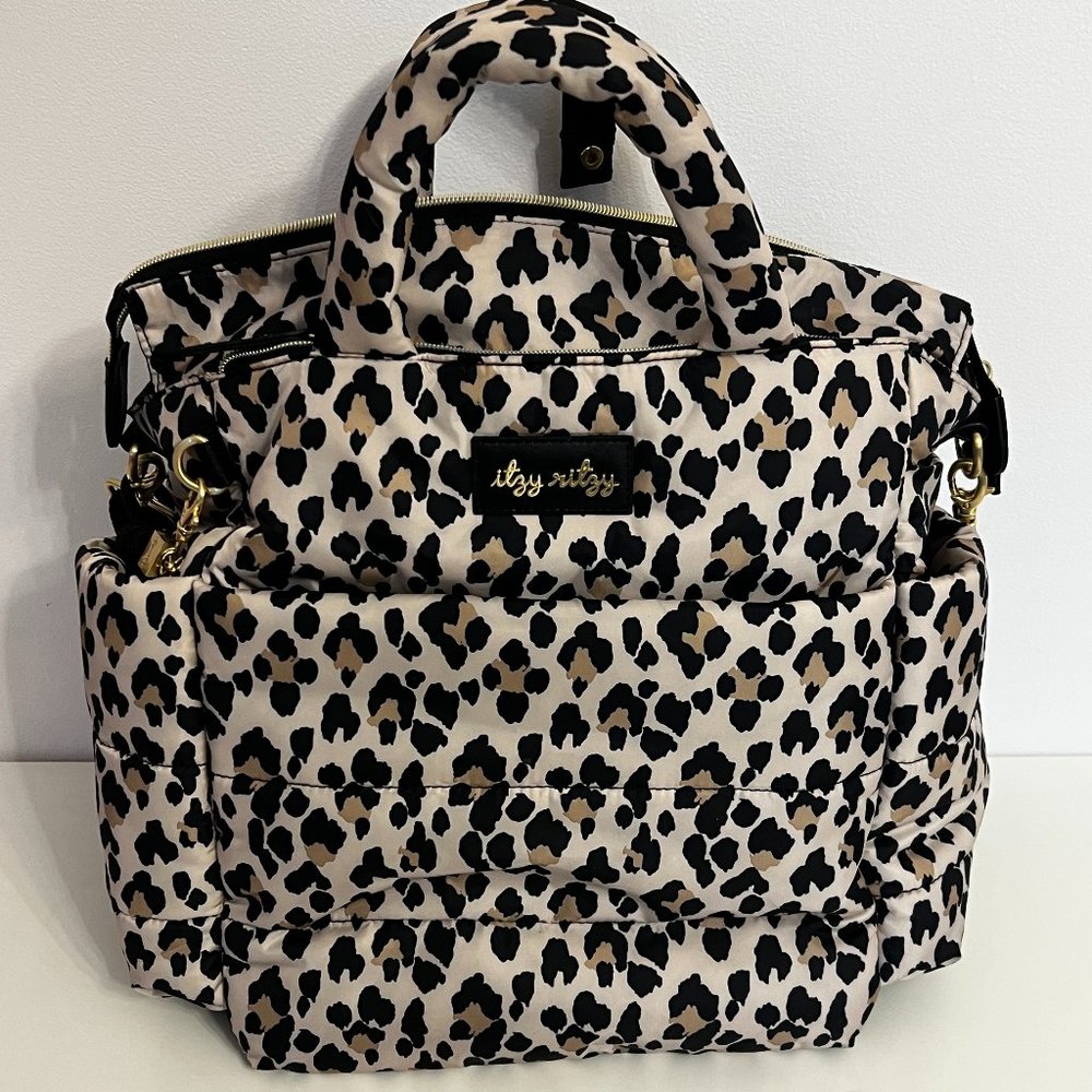 Itzy Ritzy Dream Convertible Diaper Bag Leopard